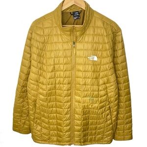The North Face ThermoBall Eco Men's Gold Quilted Full Zip Lightweight Jacket XXL